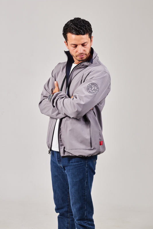 Windbreaker weatherproof blue navy/space grey