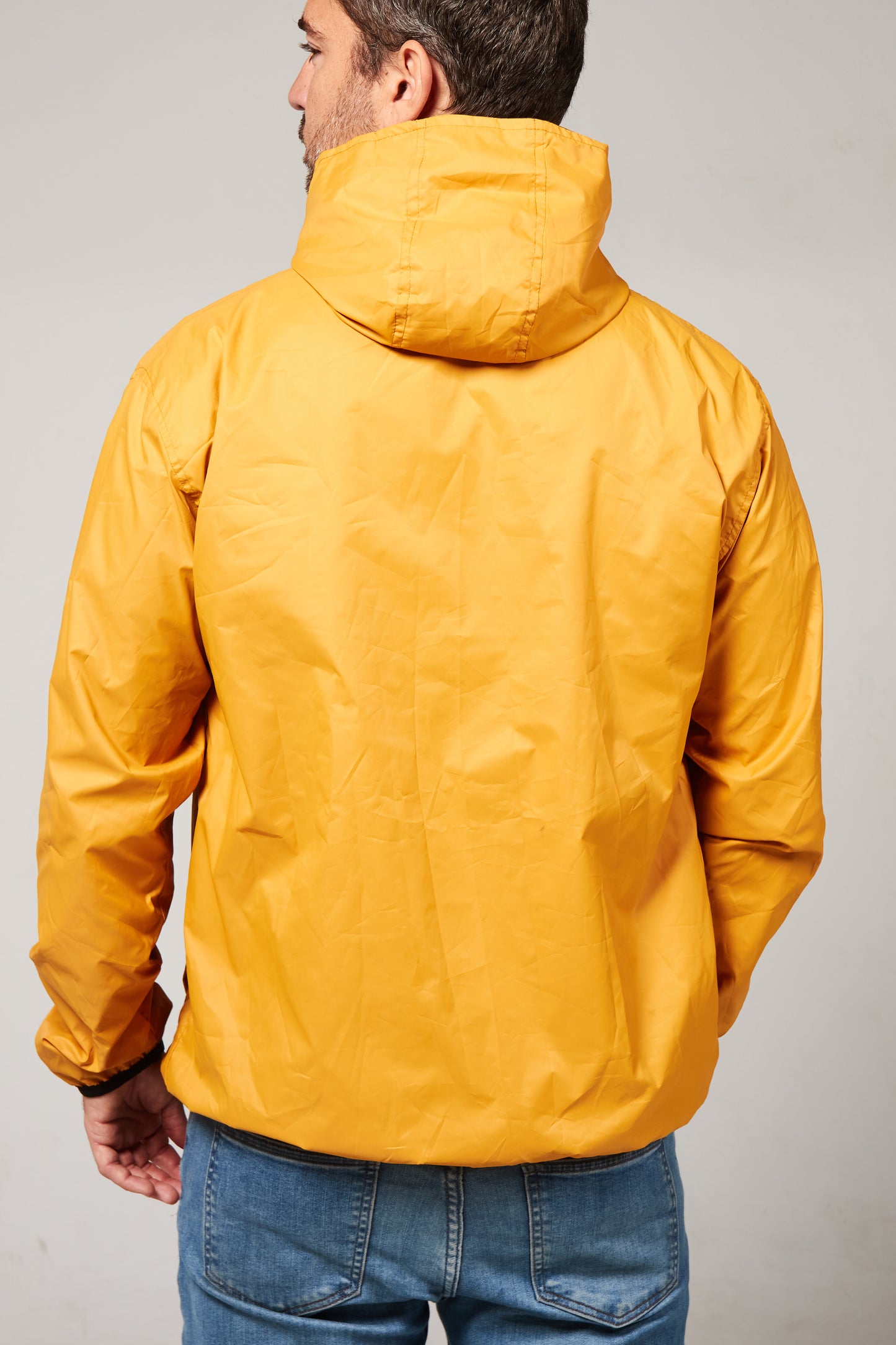 Windbreaker weatherproof Green army/yellow