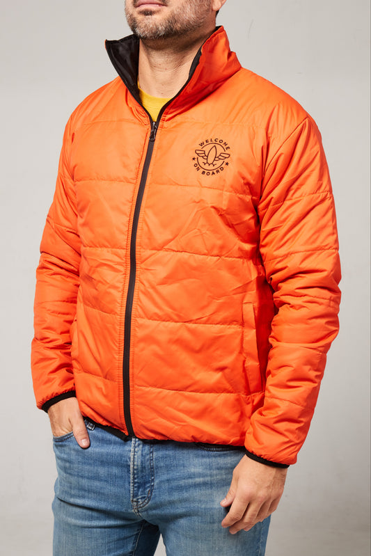 Abrigo Reversible negro/naranja