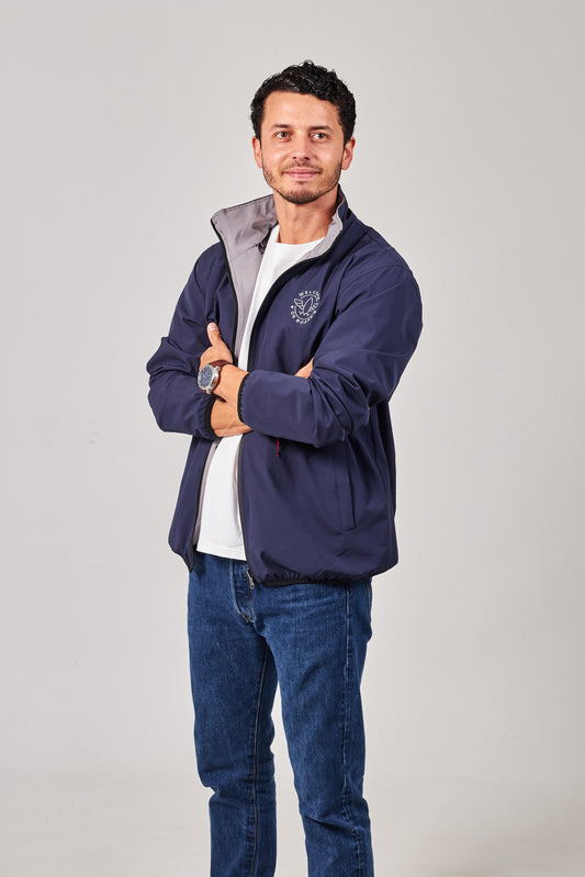 Windbreaker weatherproof blue navy/space grey