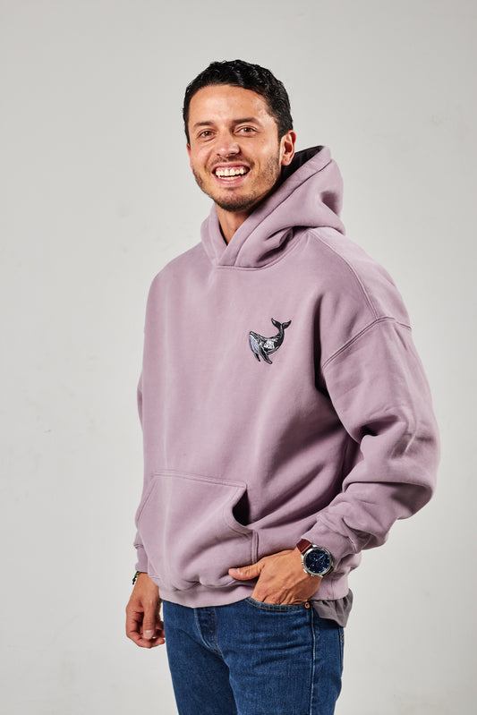 Hoodie "Only Locals" Lila