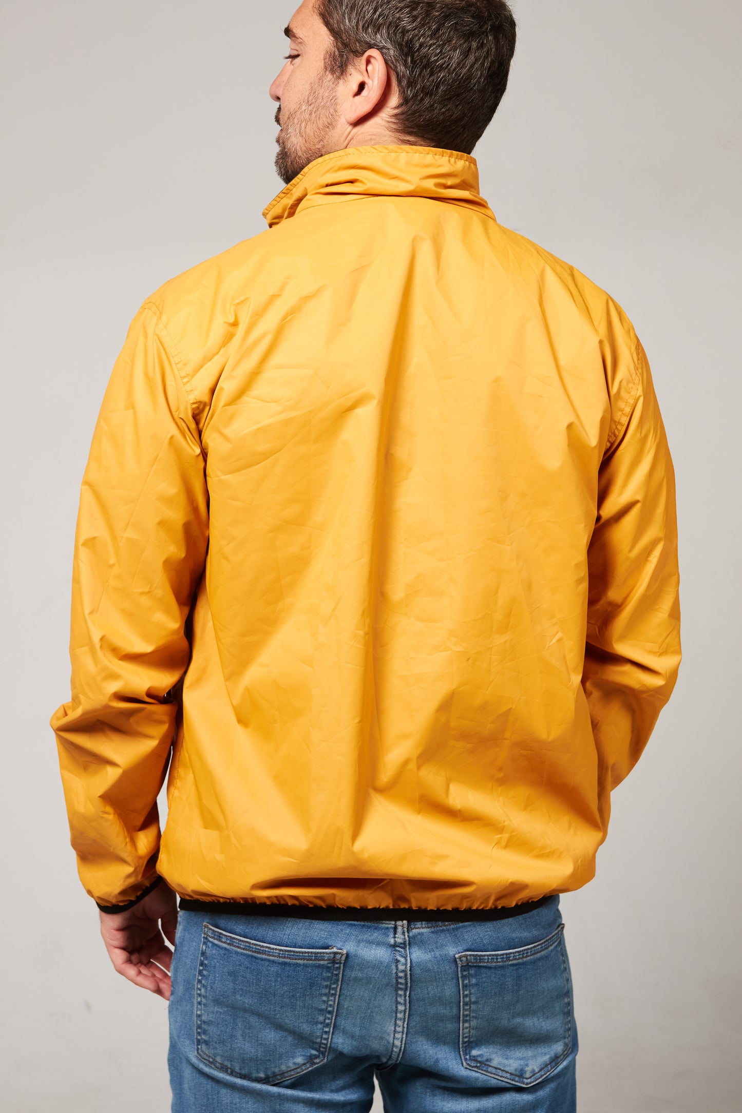Windbreaker weatherproof Green army/yellow