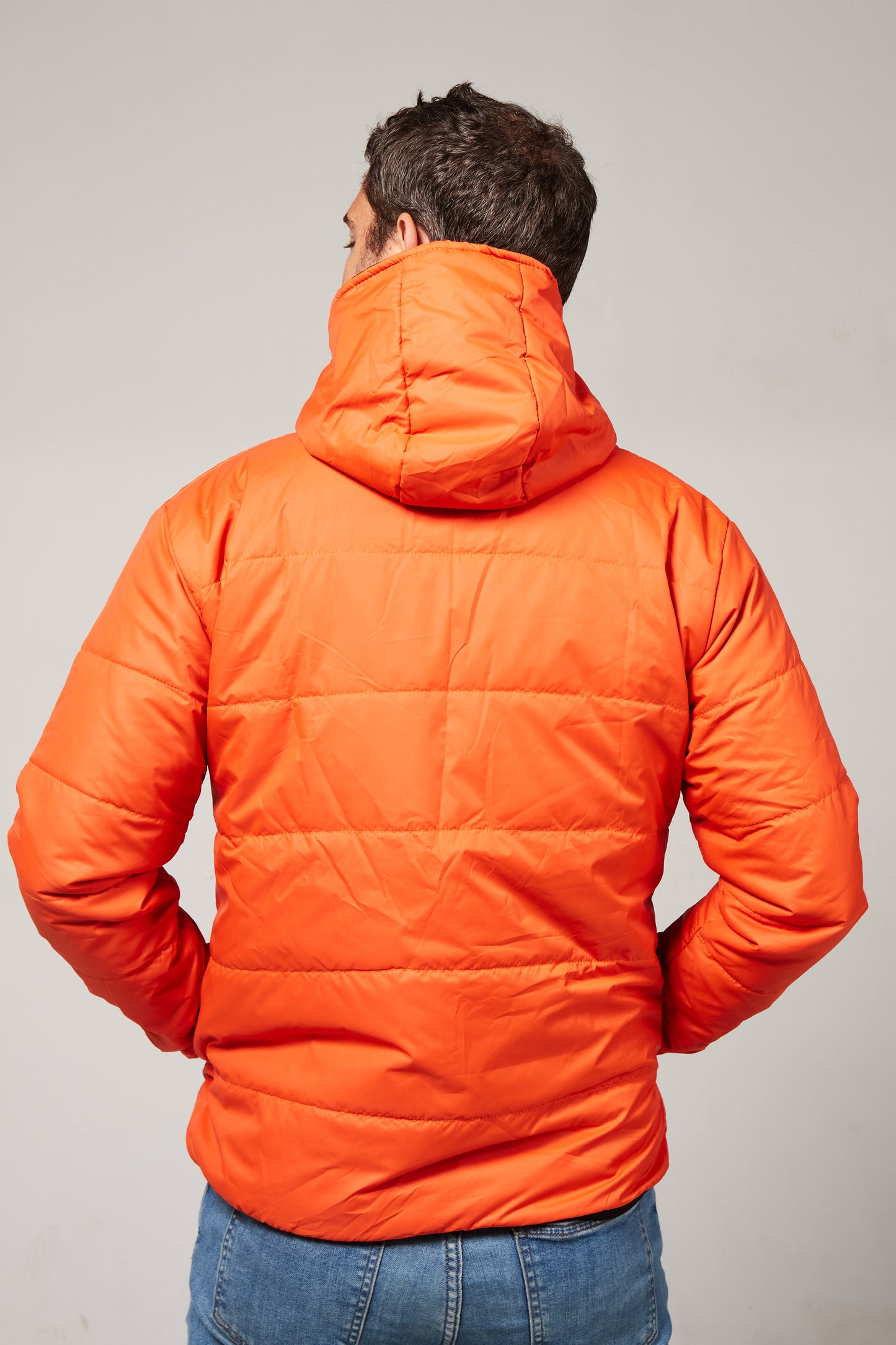 Abrigo Reversible negro/naranja