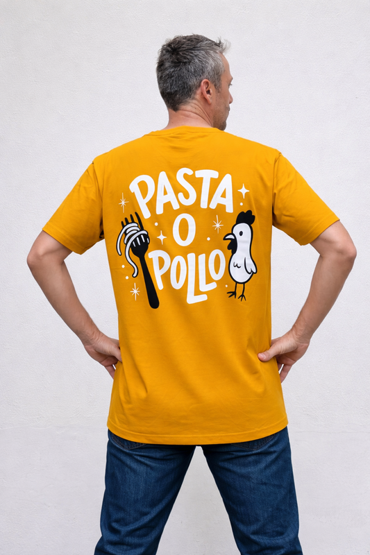 Camiseta “PASTA O POLLO”